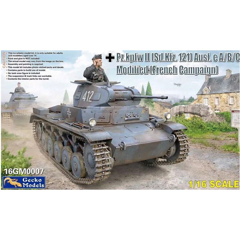 Gecko Models German Pz.Kpfw II Sd.Kfz.121 (1/16) 16GM0007