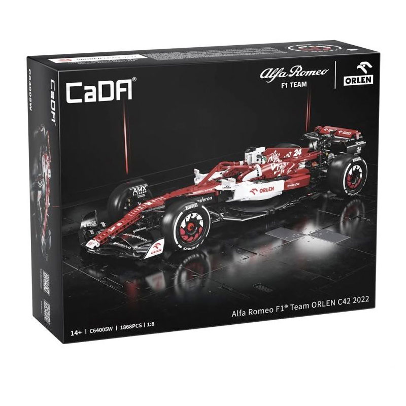 1/8 Alfa Romeo F1 ORLEN C42 Car C64005W CaDA Bricks Limited Edition
