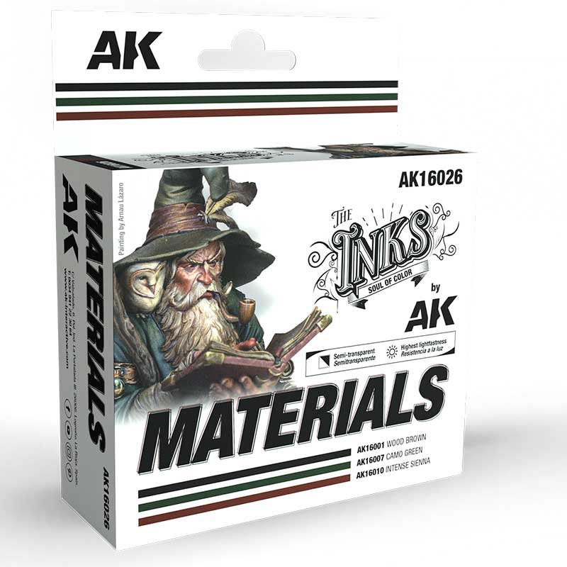 AK Interactive Materials - Set - The Inks AK-16026