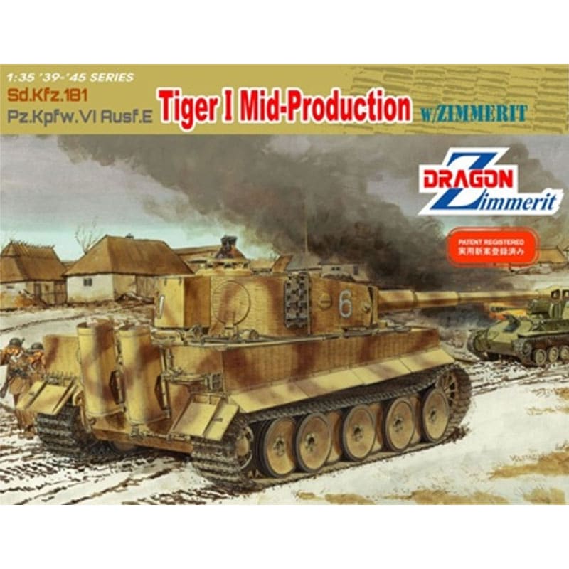Dragon Tiger I Mid-Produciton w/Zimmerit (1/35) 6700