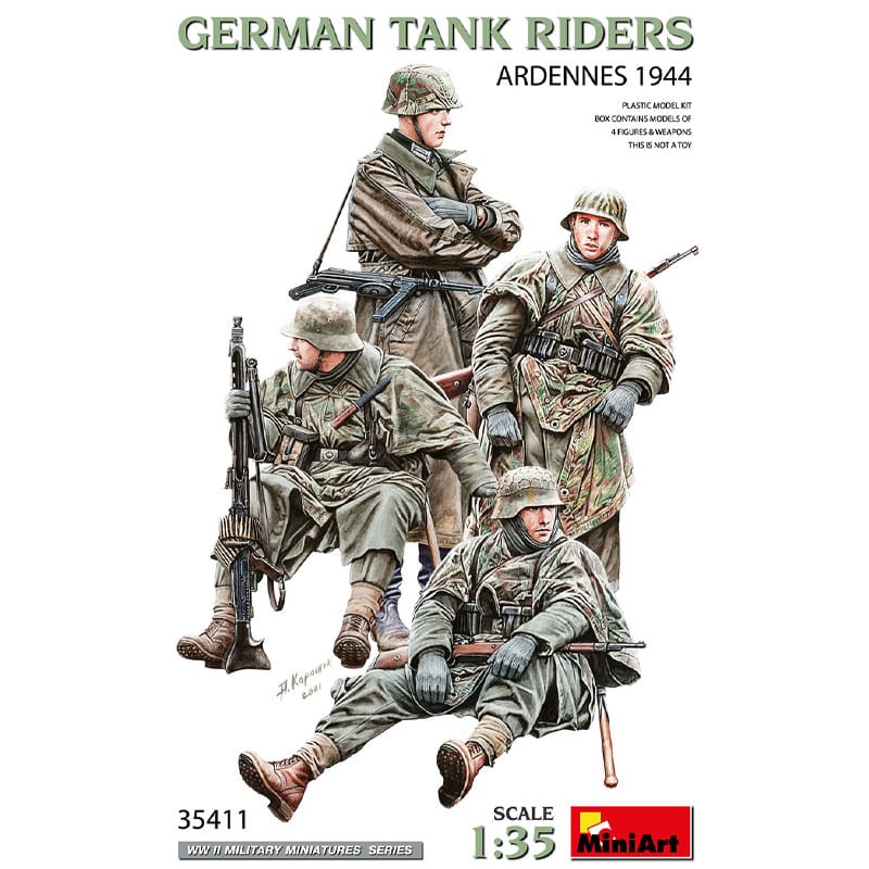 Miniart German Tank Riders (Ardennes 1944) (1/35) 35411