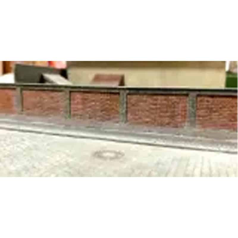 Brick Fence H0 48815 Model Scene
