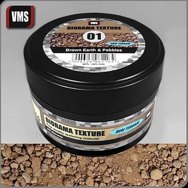 VMS Diorama Texture No.1 Brown Earth & Pebbles (100ml) VMS.DI06