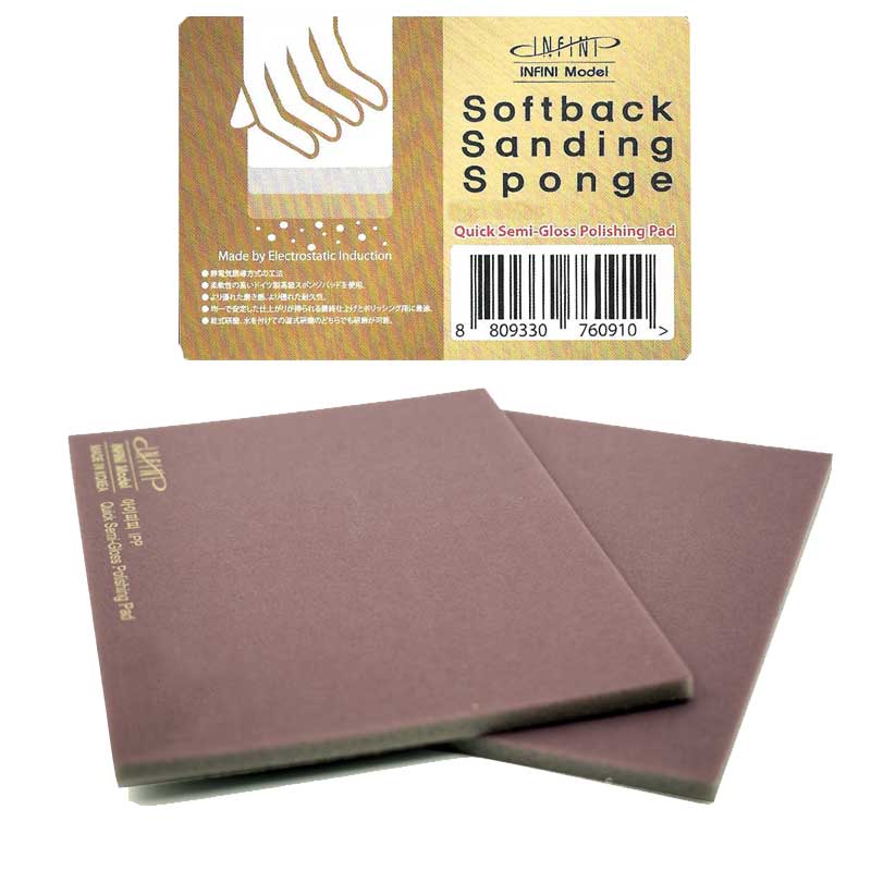 2X Sanding Sponge Quick Shine Gloss 4000 Infini Model ISP-4000G