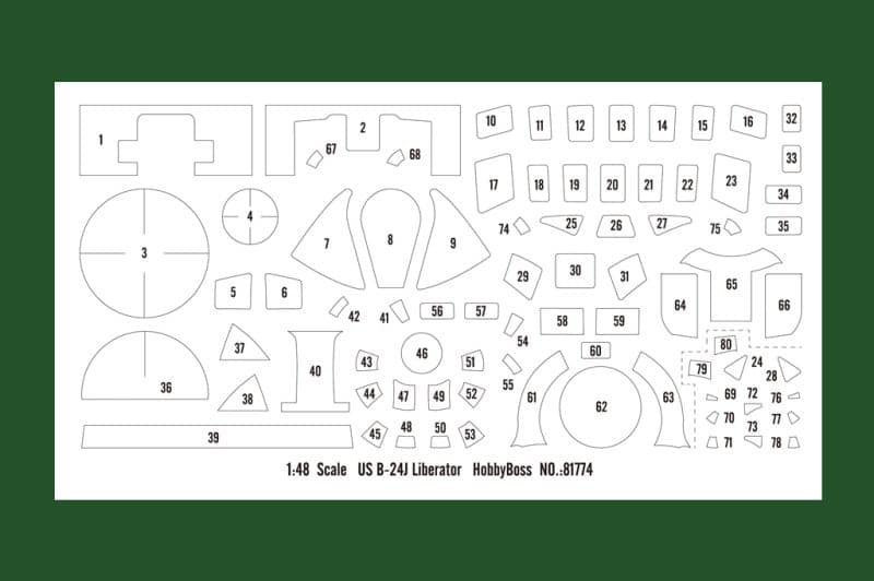 1/48 US B-24J Liberator 81774 Hobbyboss