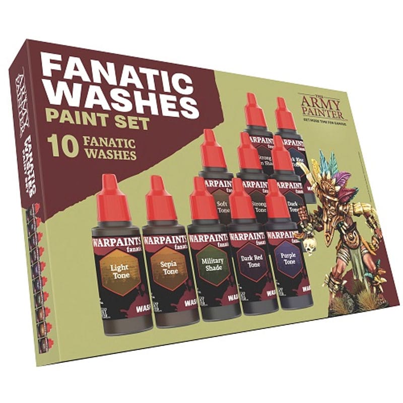 The Army Painter Warpaints Fanatic: Washes Paint Set WP8068P