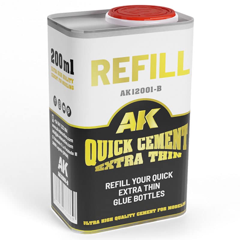 AK Interactive Refill Quick Cement Extra (200ml) AK-12001B
