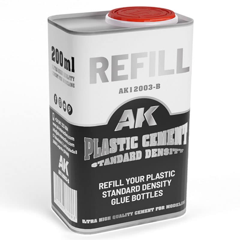 AK Interactive Refill Plastic Cement (200ml) AK-12003B