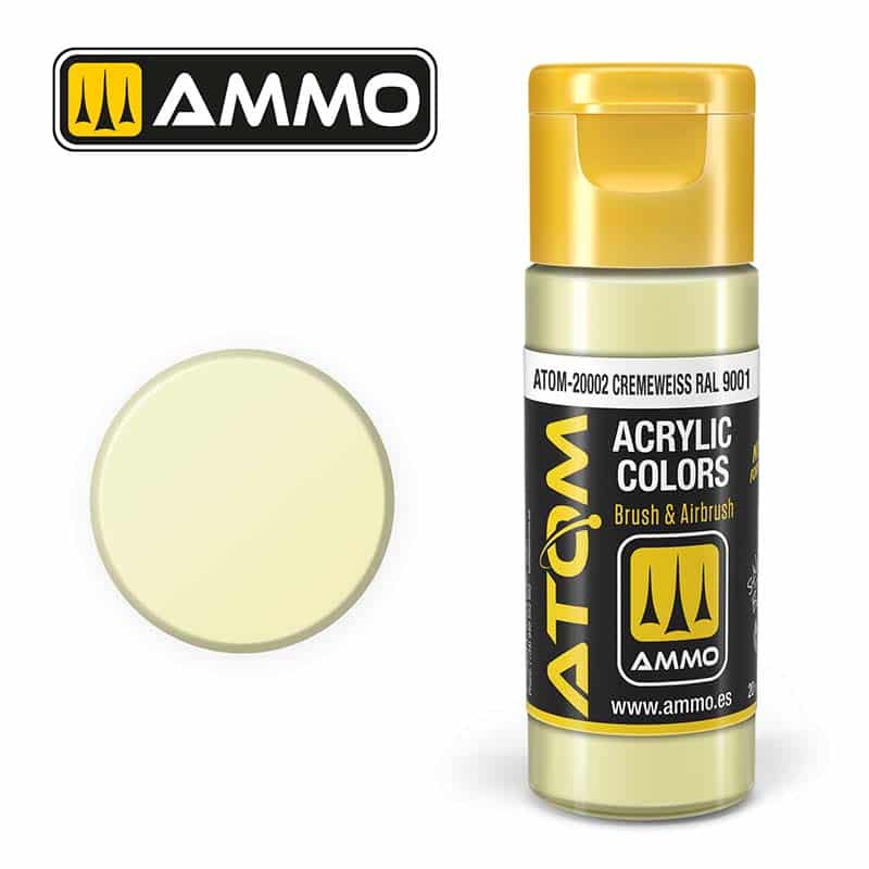 ATOM COLOR Cremeweiss RAL 9001 ATOM-20002 Ammo