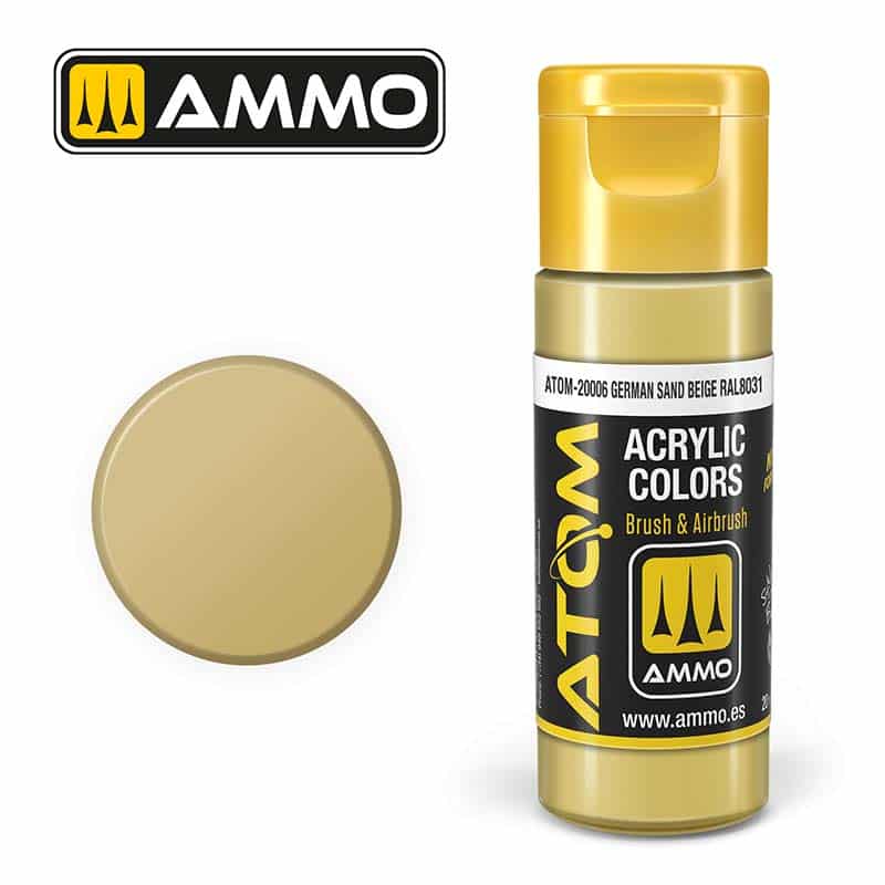 ATOM COLOR German Sand Beige RAL 8031 ATOM-20006 Ammo