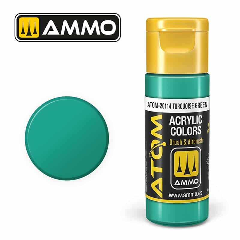 ATOM COLOR Turquoise Green ATOM-20114 Ammo