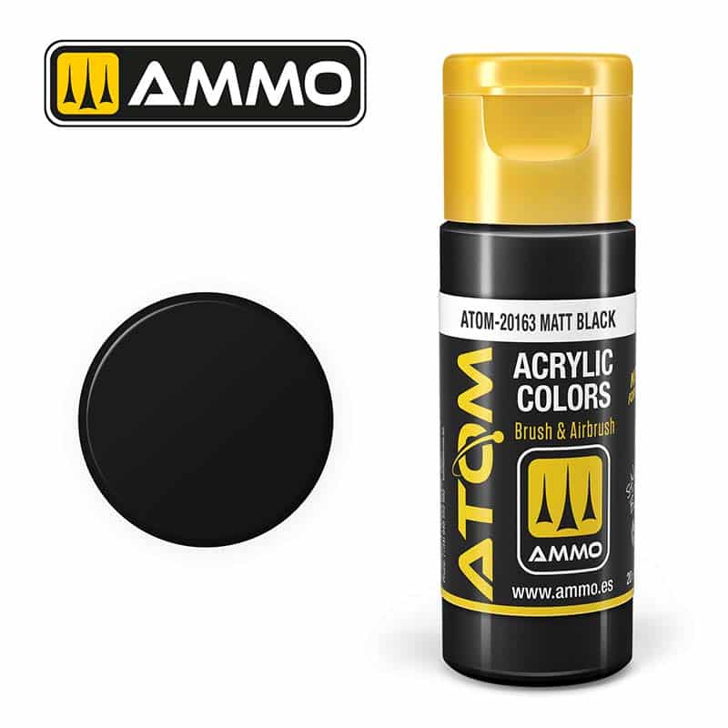ATOM COLOR Matt Black ATOM-20163 Ammo