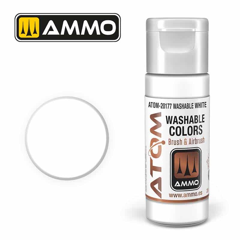ATOM WASHABLE White ATOM-20177 Ammo