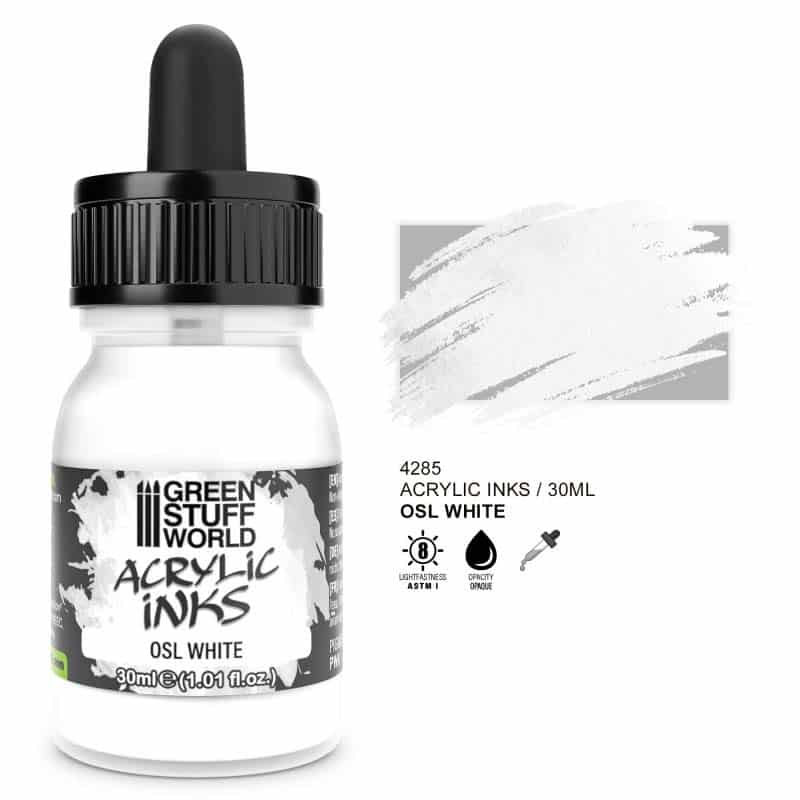 Green Stuff World - Acrylic Ink Opaque- Osl White