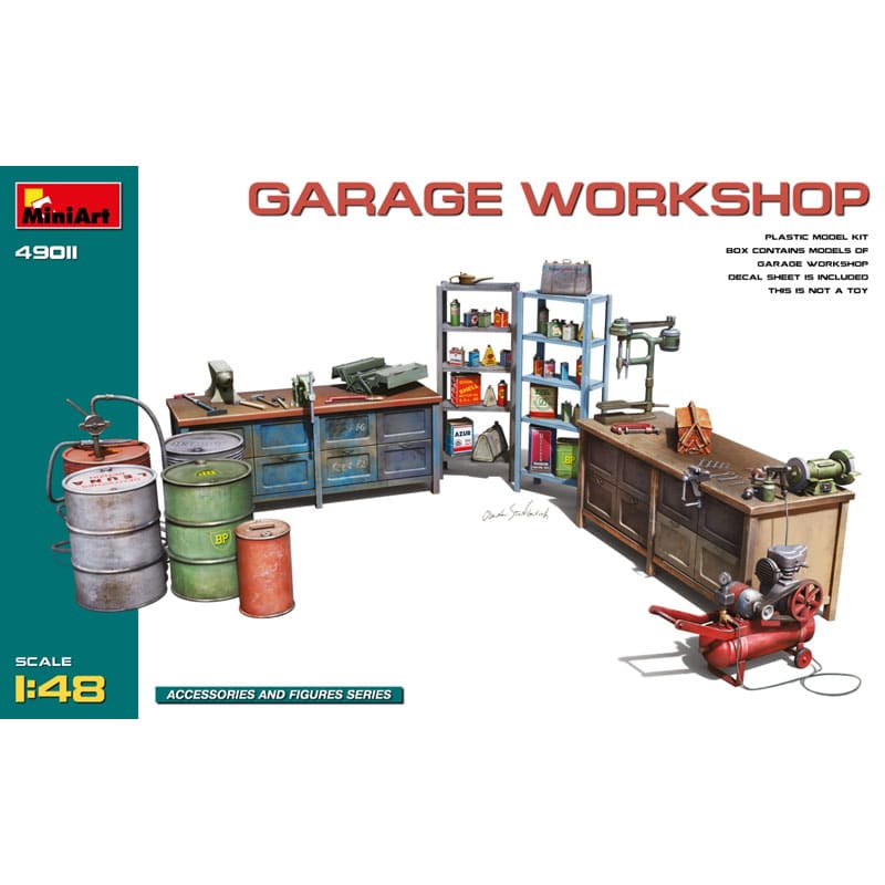 Miniart Garage Workshop (1/48) 49011