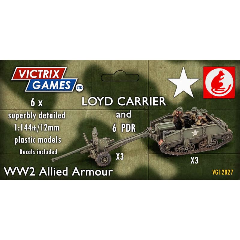 Victrix Loyd Carrier and 6pdr plus Crews (12mm) VG12027