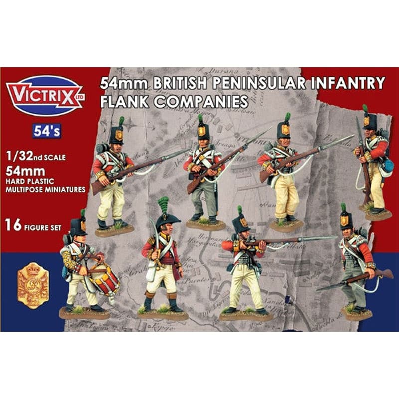 Victrix British Napoleonic Peninsular Infantry Flank Companies (54mm) VX5401