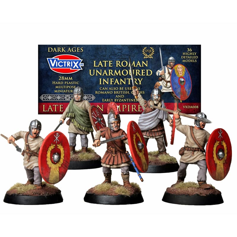 Victrix Late Roman Unarmoured Infantry (28mm) VXDA008