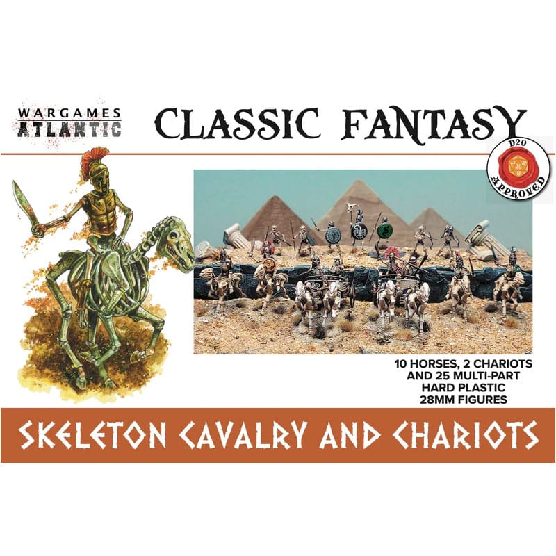 Wargames Atlantic Skeleton Cavalry and Chariots (28mm) |WAACF007