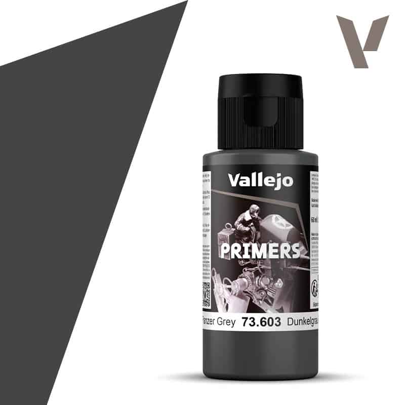 Vallejo Primer German Panzer Grey (RAL 7021) (60ml) 73.603