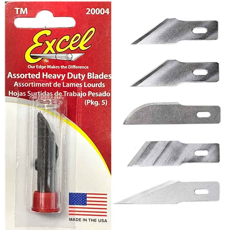 5x Assorted Heavy Duty Blade 20004 Excel
