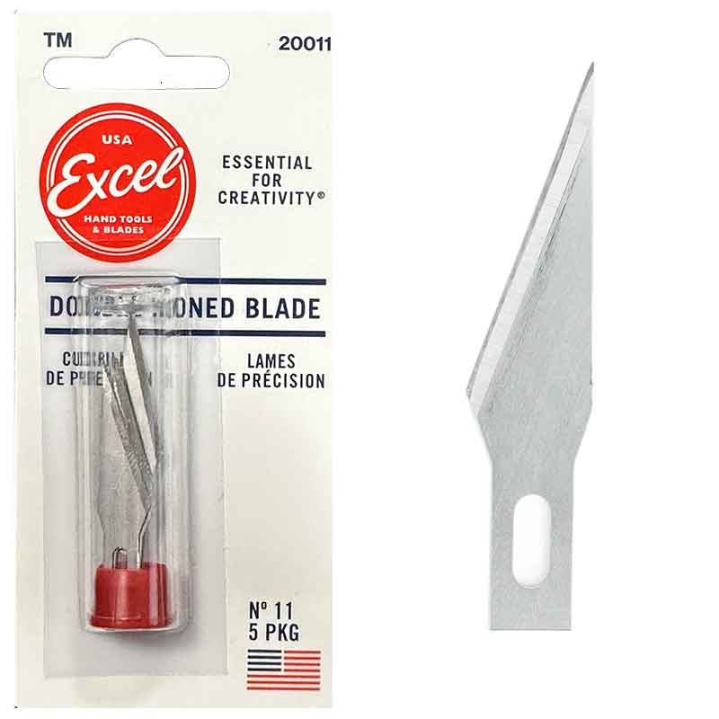 5x No.11 Double Honed Blade 20011 Excel