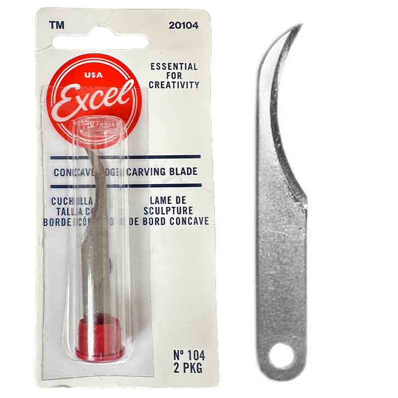 Carving Blade, Concave Edge (2 pcs) 20104 Excel