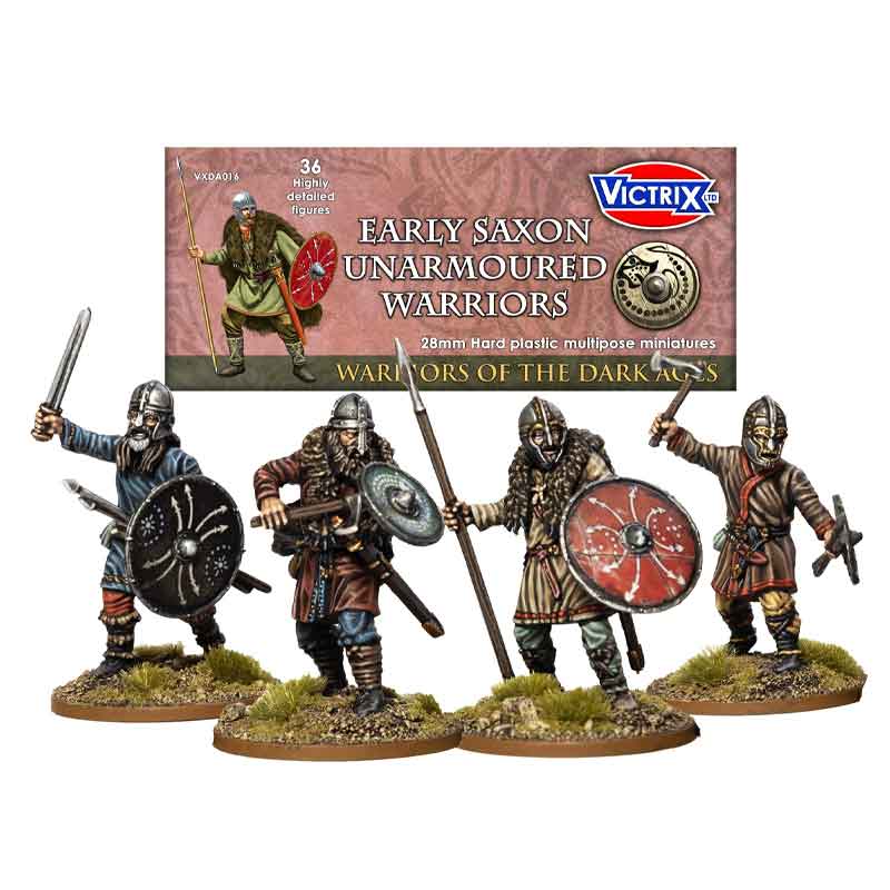 Victrix Early Saxon Unarmoured Warriors (28mm) VXDA016