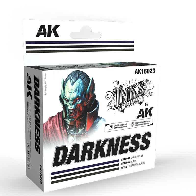 AK Interactive Darkness - Set - The Inks AK-16023