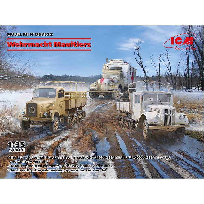 1/35 Wehrmacht Maultiers DS3522 ICM