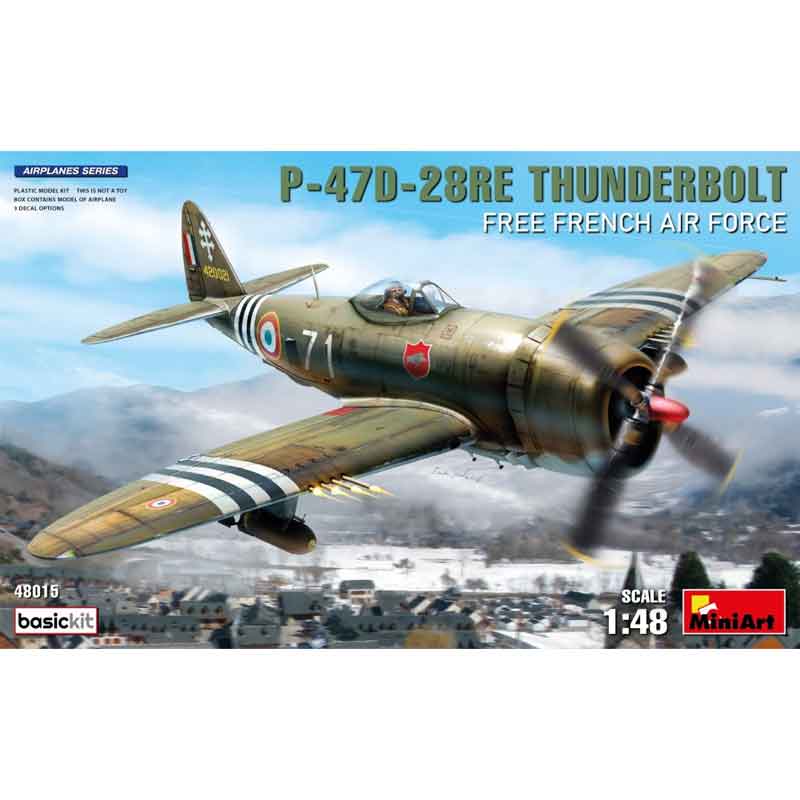 Miniart P-47D-28RE Thunderbolt, Free French Basic (1/48) 48015
