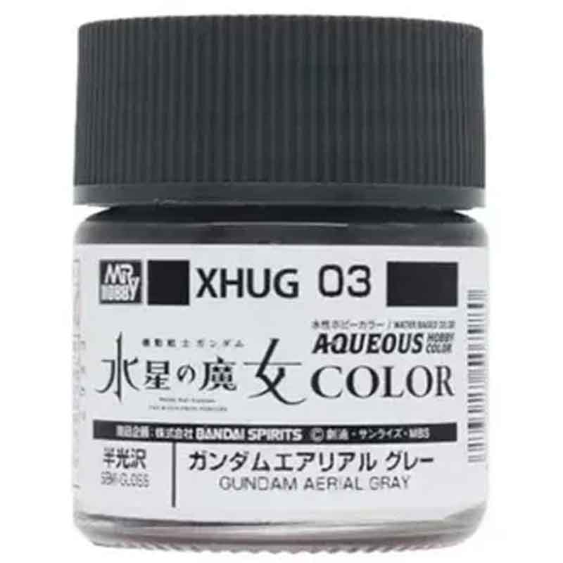 Mr Hobby - Aqueous Gundam Color - Aerial Gray (10ml) | XHUG-03