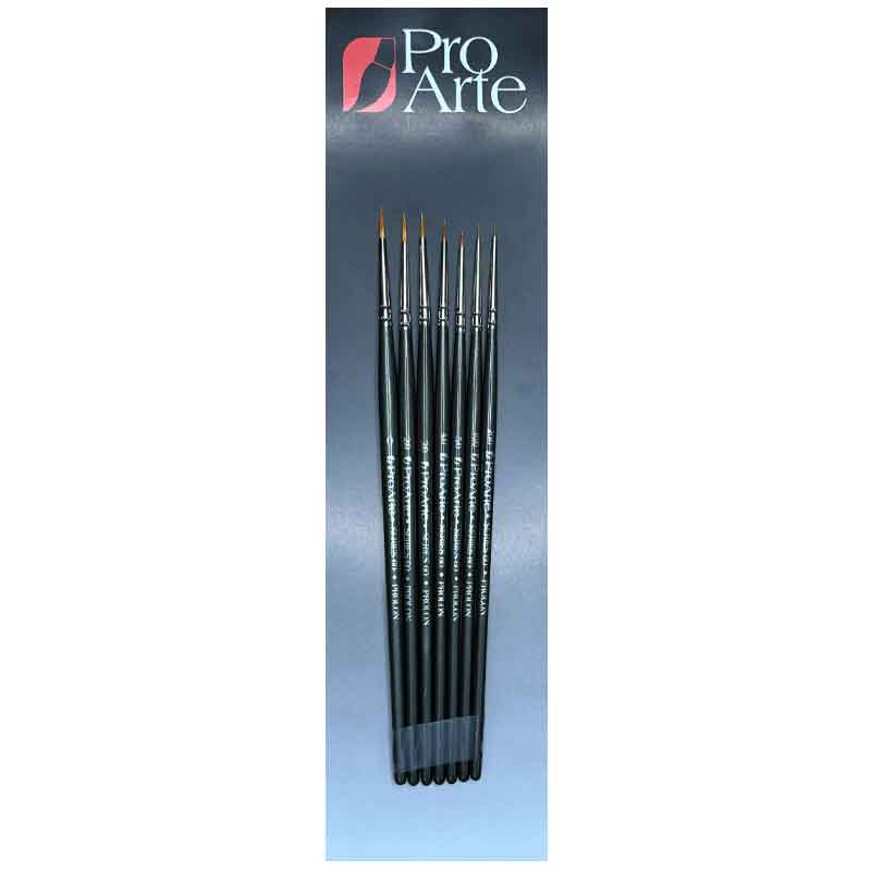 ProArte Prolon Miniature Paint Brush Set Synthetic