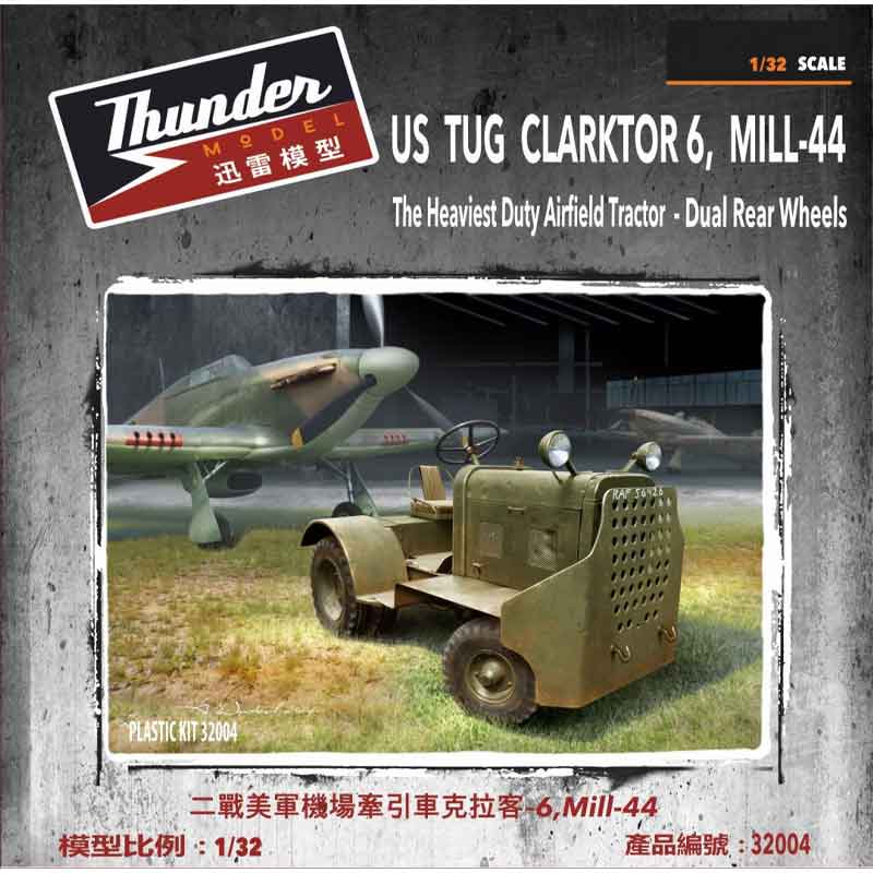 1/32 US Army Clarktor- 6 Tug Mill-44, dual wheels 32004 Thunder Model