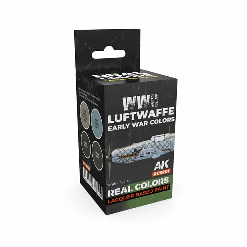 AK Interactive Real Color Paint Set - WWII Luftwaffe Early War Colors RCS101