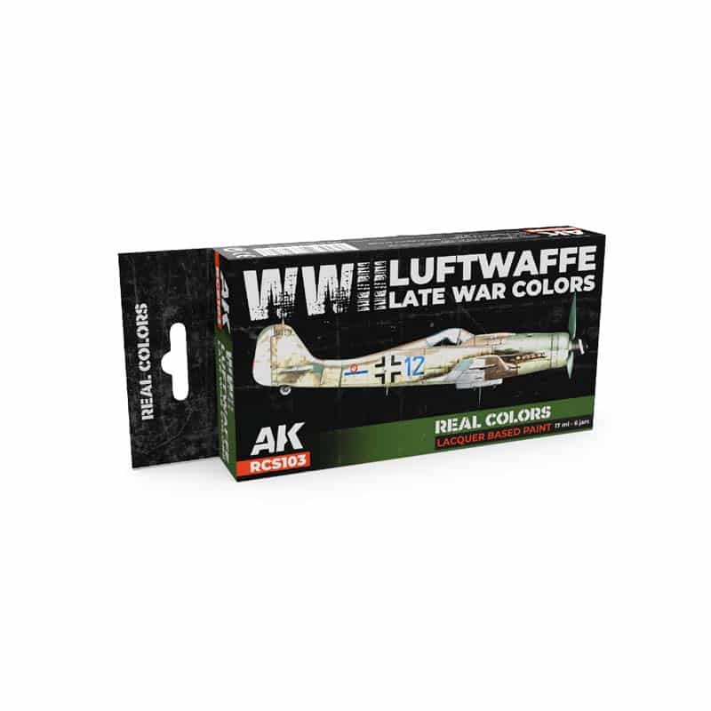 AK Interactive Real Color Paint Set - WWII Luftwaffe Late War Colors RCS103