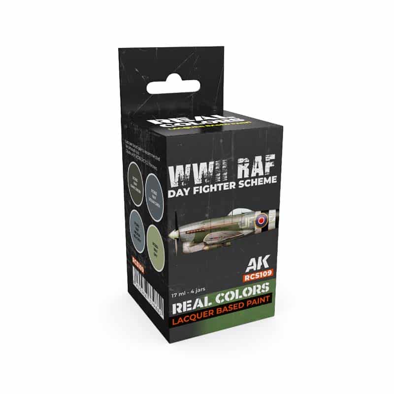 AK Interactive Real Color Paint Set - WWII RAF Day Fighter Scheme RCS109