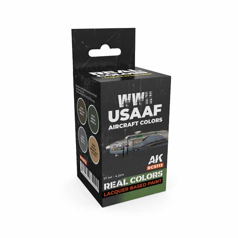 AK Interactive Real Color Paint Set - WWII USAAF Aircraft Colors RCS113