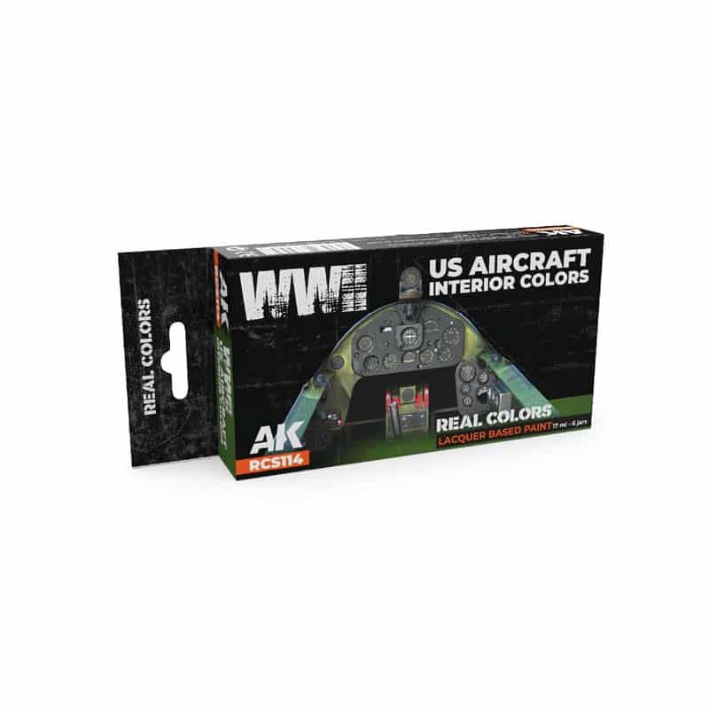 AK Interactive Real Color Paint Set - WWII US Aircraft Interior Colors RCS114