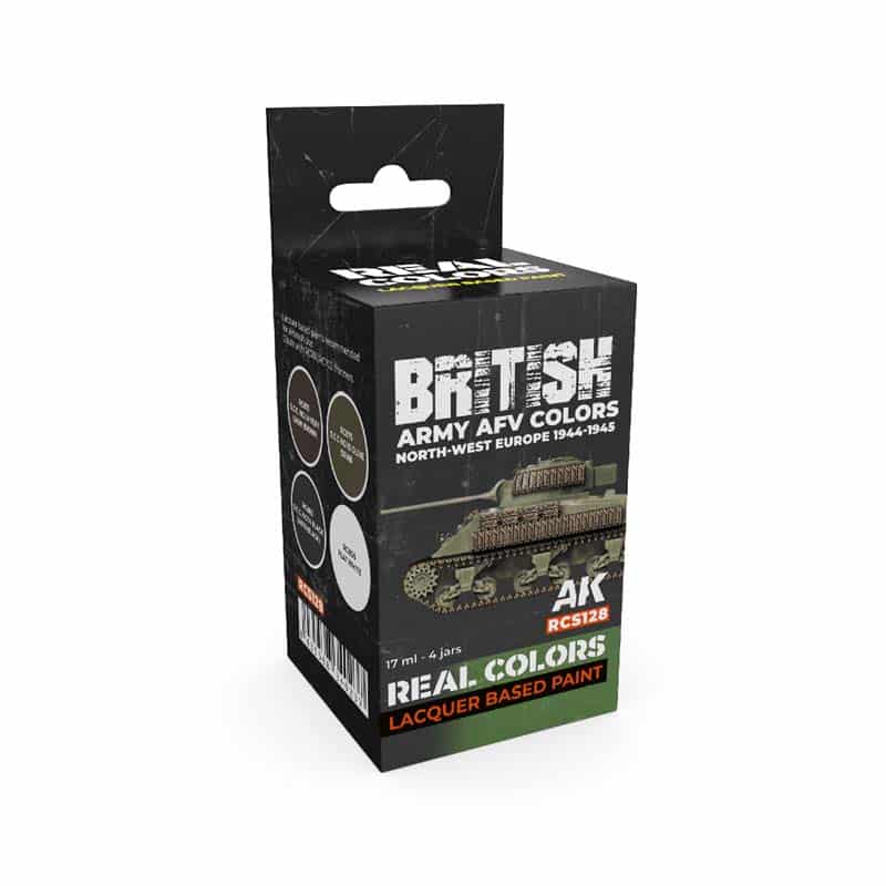 AK Interactive Real Color Paint Set - British Army AFV Colors RCS128