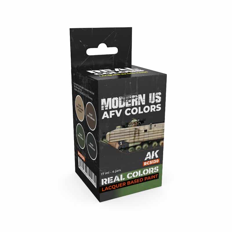 AK Interactive Real Color Paint Set - US Army Modern AFV Colors RCS130
