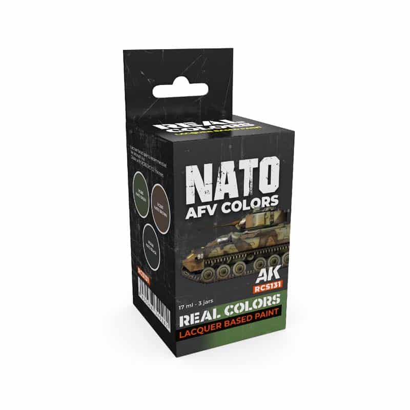 AK Interactive Real Color Paint Set - NATO AFV Colors RCS131