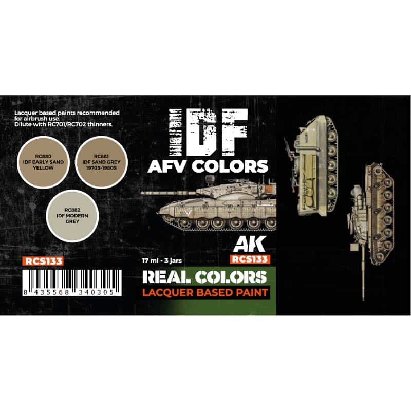 AK Interactive Real Color Paint Set - IDF AFV Colors RCS133