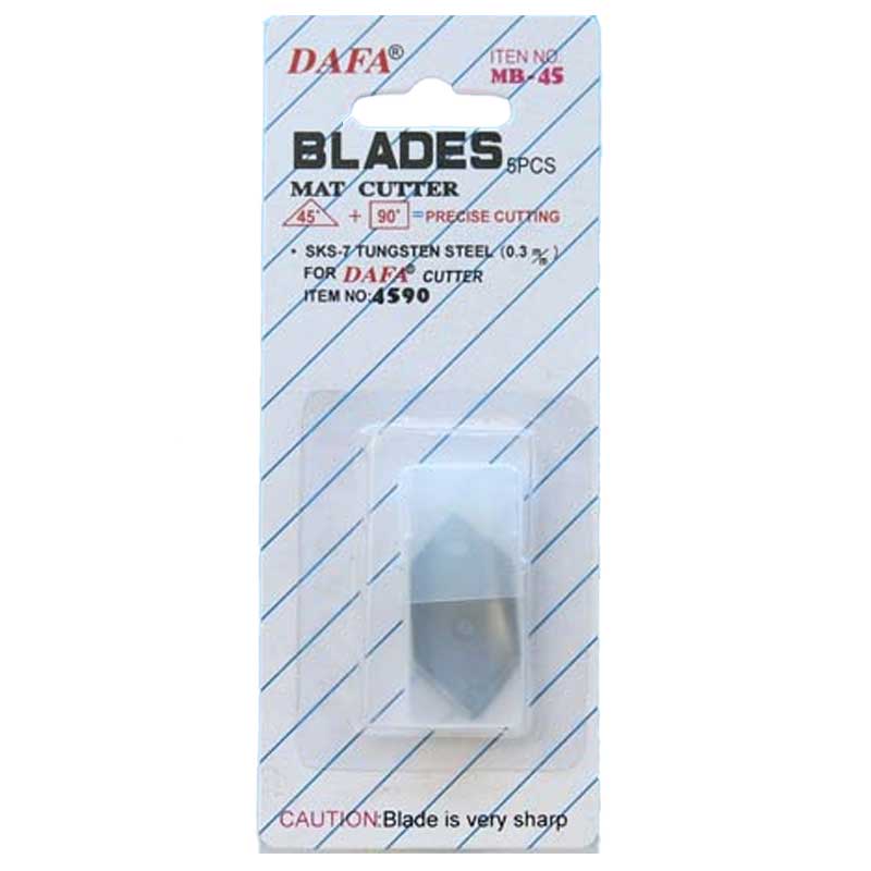 Pack Of 5 Spare Blades For 45 & 90 Degree Angle Cutter 71231 Expo Tools