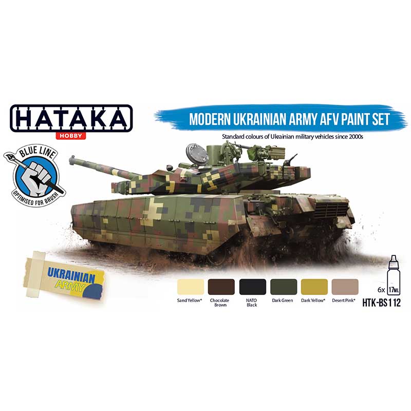 Hataka Blue Line Paint Set - Army AFV HTK-BS112