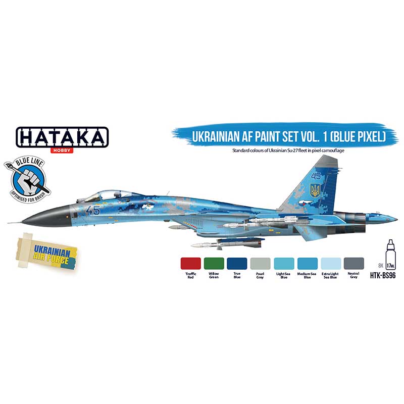 Hataka Blue Line Paint Set - AF Paint Set Vol.1 HTK-BS96