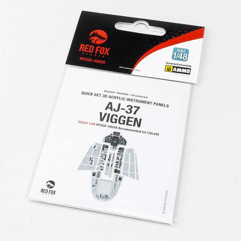 1/48 Saab AJ-37 Viggen (for Italeri kit) RFSQS-48026 Red Fox Studio