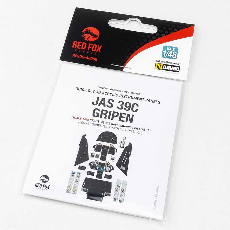 1/48 Jas-39C Gripen (for Italeri Kit) RFSQS-48089 Red Fox Studio