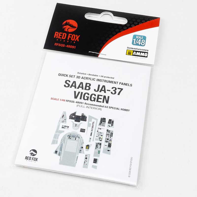 1/48 Saab JA-37 Viggen (for Special Hobby kit) RFSQS-48091 Red Fox Studio