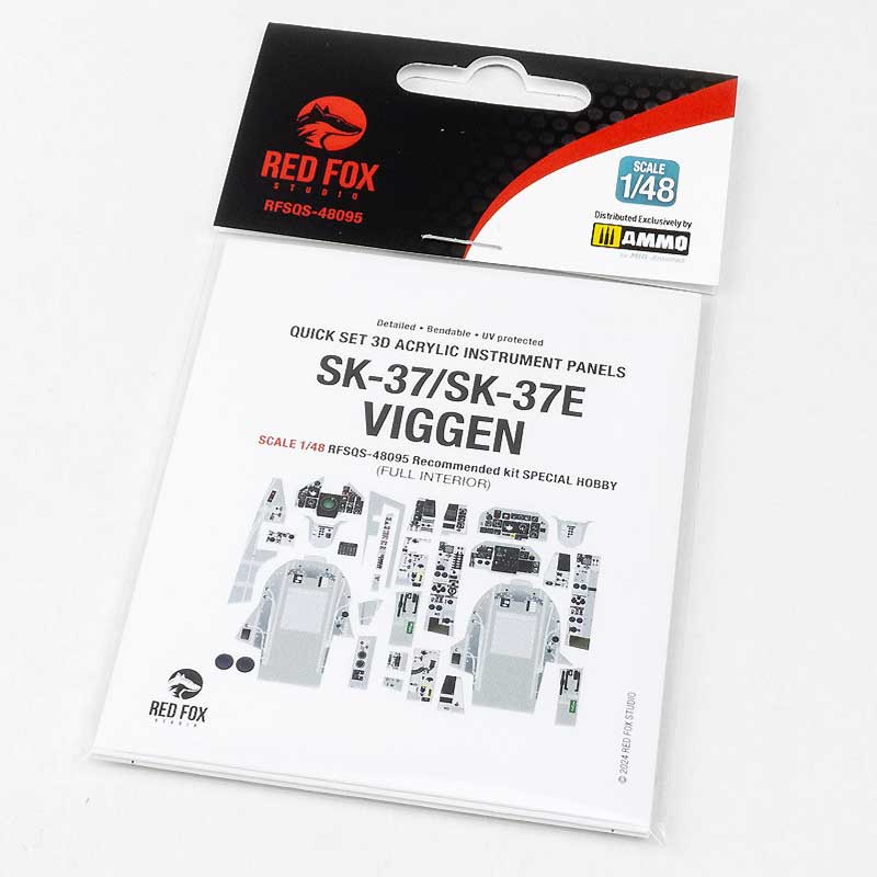 1/48 Saab SK-37/SK-37E Viggen (for Special Hobby kit) RFSQS-48095 Red Fox Studio